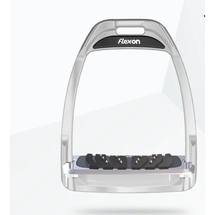 Aluminium Steigbügel mit Ultra Grip Aluminium/Weiß Flex-On Hunter H