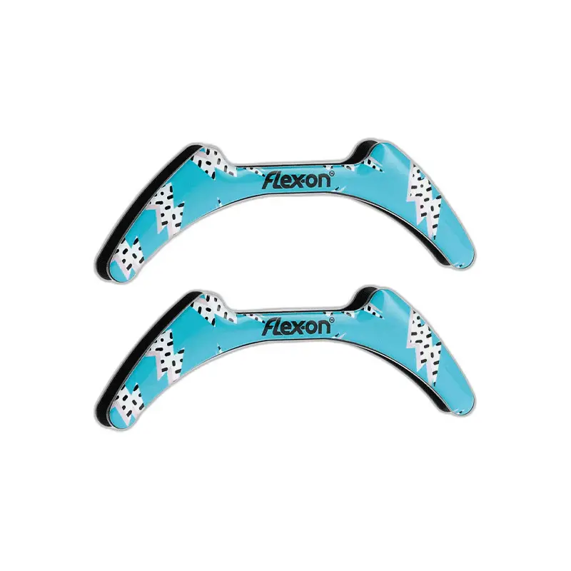 Comparer les prix de Stickers étriers Flash Turquoise Flex-On