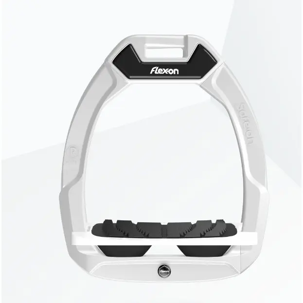 Comparer les prix de Étriers de sécurité d’équitation Incliné Grip Blanc/Blanc/Noir Flex-On Safe-On