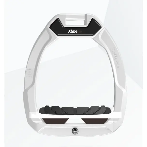 Sicherheitssättel mit schrägem Grip Weiß/Weiß/Braun Flex-On Safe-On