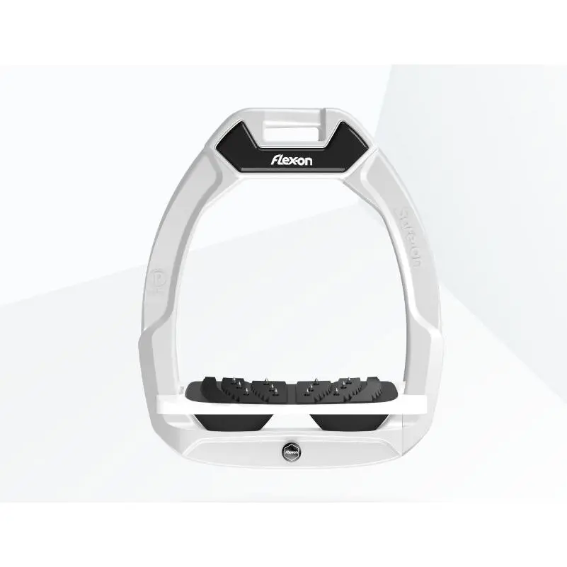 Étriers de sécurité d’équitation Incliné Ultra Grip Blanc/Blanc/Noir Flex On Safe-On
