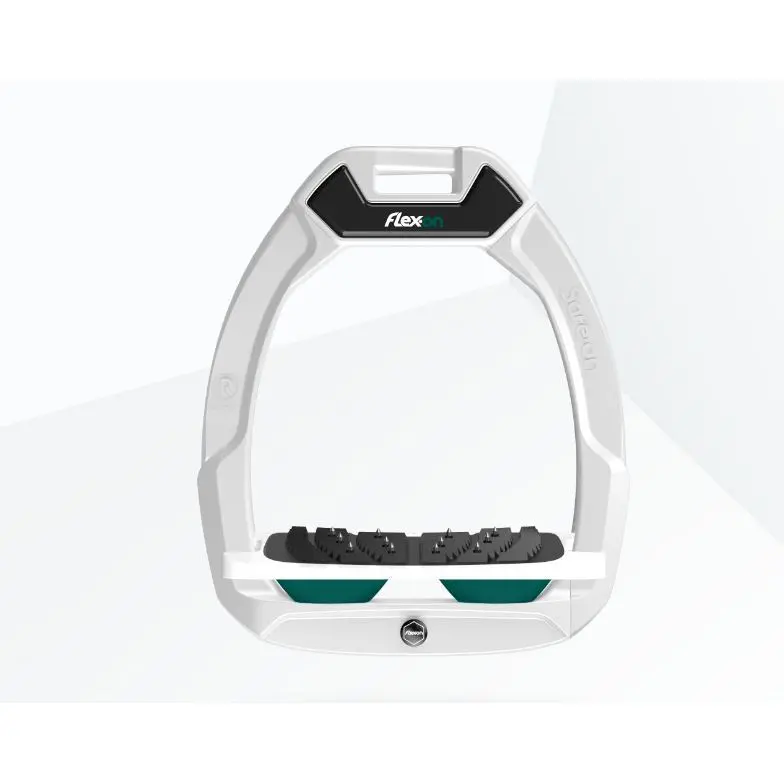 Étriers de sécurité d’équitation Incliné Ultra Grip Rouge/Gris/Bleu Flex-On Safe-On