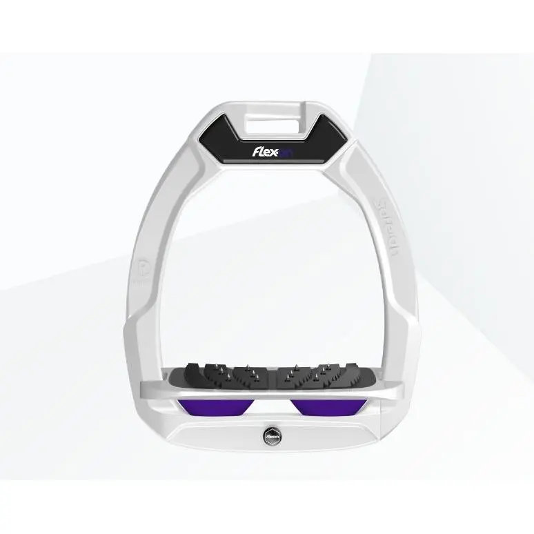 Meilleurs prix pour Étriers de sécurité d’équitation Incliné Ultra Grip Blanc/Gris/Violet Flex-On Safe-On