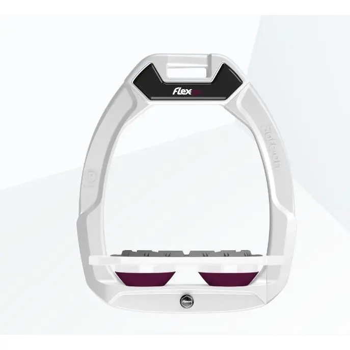 Sicherheitssättel mit flachem Griff Weiß/Weiß/Plum Flex-On Safe-On