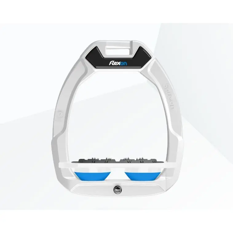 Sicherheitssteigbügel Plat Ultra Grip Weiß/Weiß/Blau Flex-On Safe-On