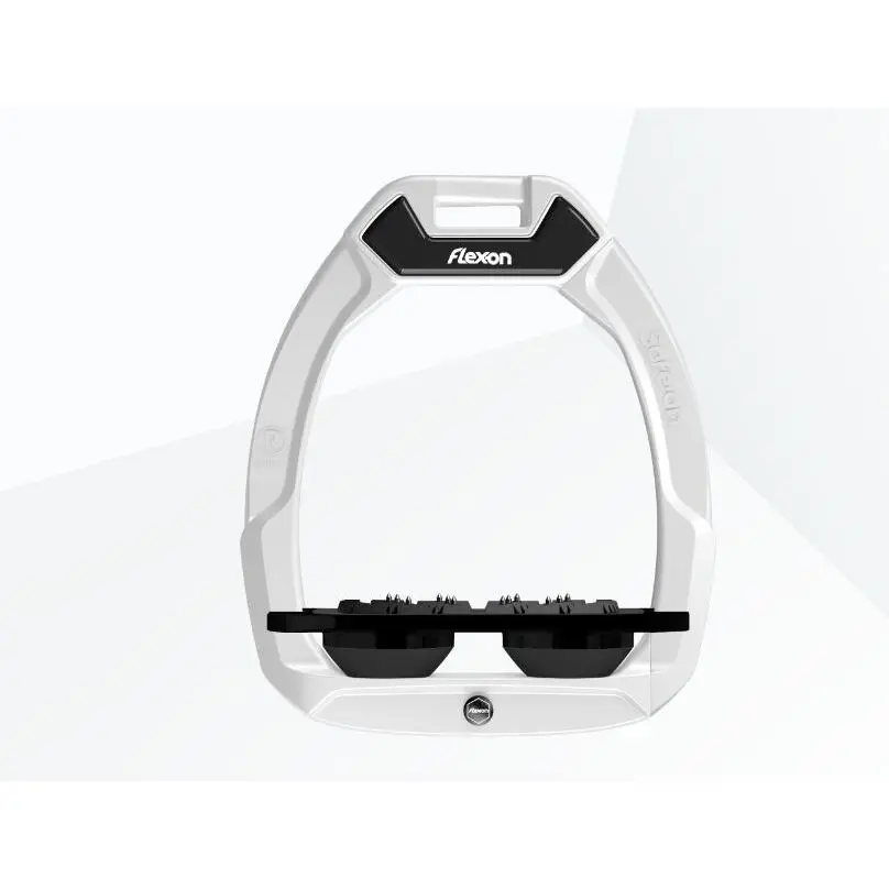 Étriers de sécurité d’équitation Plat Ultra Grip Blanc/Noir/Noir Flex-On Safe-On
