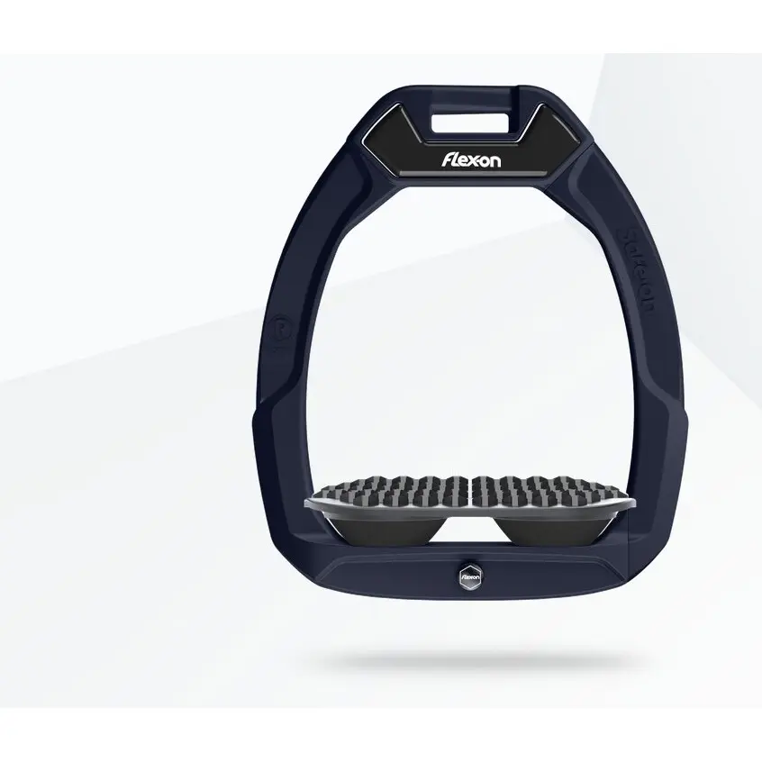 Sicherheitssteigbügel für den Reitsport Endurance Aluminium/Grau/Schwarz Flex-On Safe-On