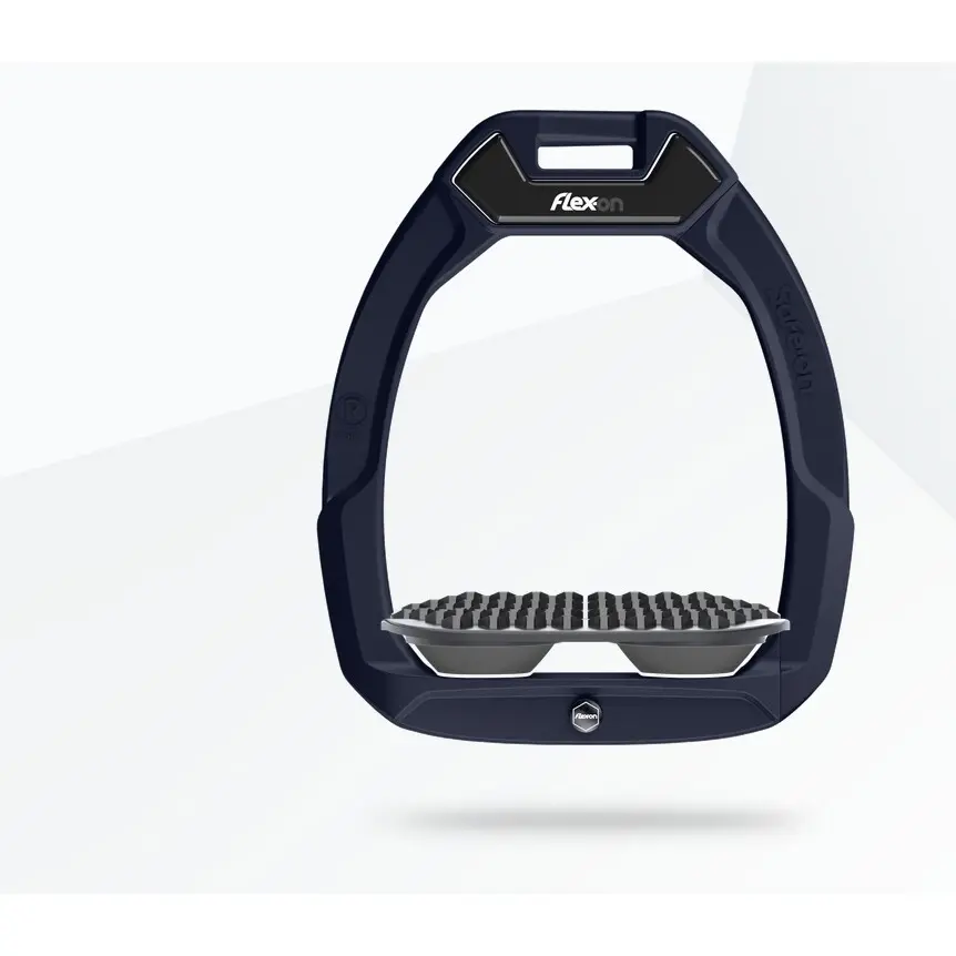 Sicherheitssteigbügel Reiten Endurance Aluminium/Schwarz/Anthrazit Flex-On Safe-On