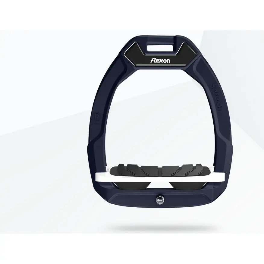 Sicherheitsreitsteigbügel Schräg Grip Aluminium/Weiß/Schwarz Flex-On Safe-On