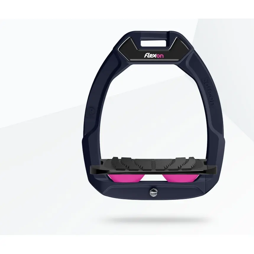 Sicherheitsreitsteg Schräg Grip Aluminium/Schwarz/Rosa Flex-On Safe-On