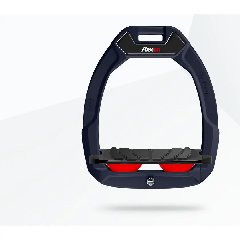 Sicherheitssättel mit schrägem Griff Aluminium/Schwarz/Rot Flex-On Safe-On