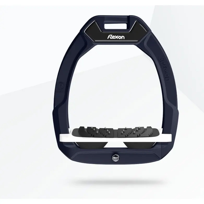 Reit Sicherheitssteigbügel Neigung Ultra Grip Aluminium/Weiß/Schwarz Flex-On Safe-On