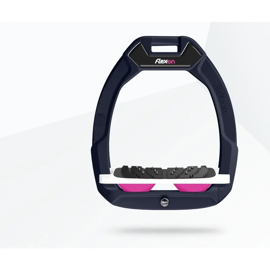 Sicherheitssättel mit schrägem Ultra Grip Aluminium/Weiß/Rosa Flex-On Safe-On