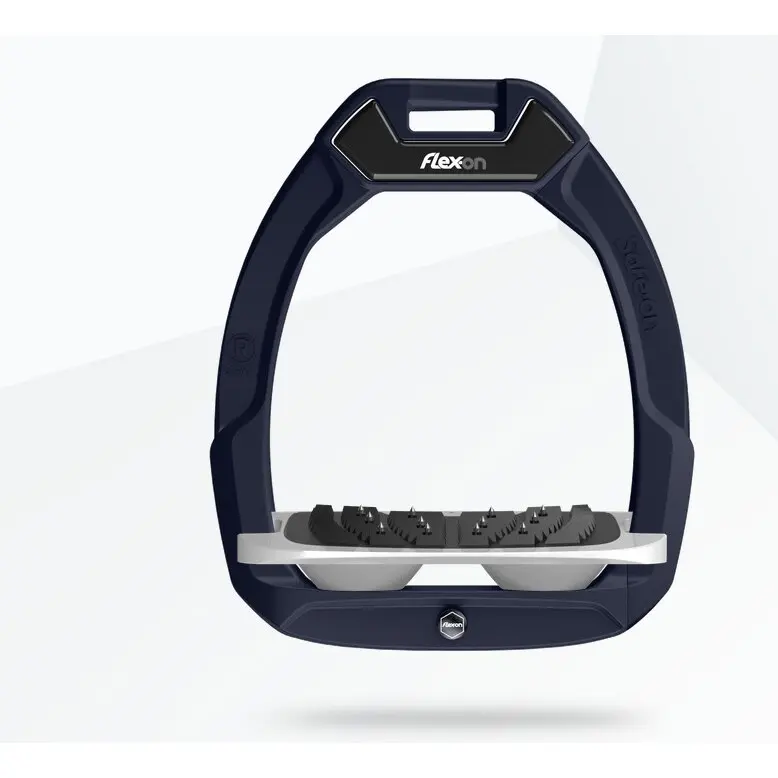 Sicherheitssteigbügel Reiten Neigung Ultra Grip Aluminium/Grau/Grau Flex-On Safe-On