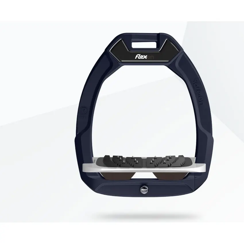 Sicherheitssättel mit ultra griffigem Aluminium/ Grau/ Braun Flex-On Safe-On