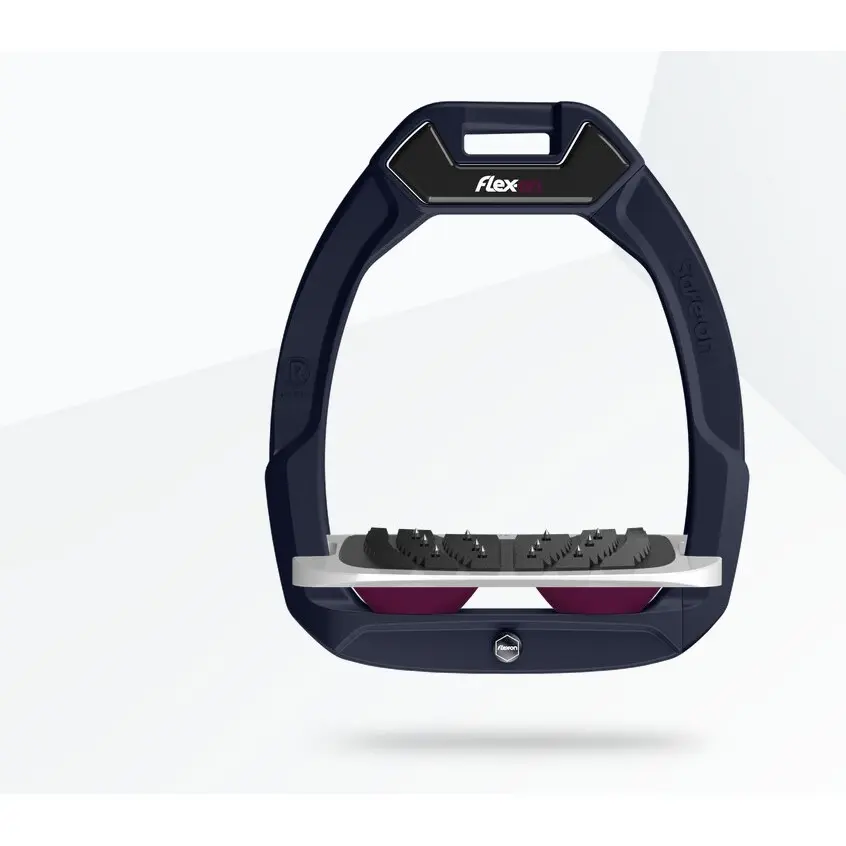 Sicherheitssteigbügel Reiter Incline Ultra Grip Aluminium/Grau/Plum Flex-On Safe-On