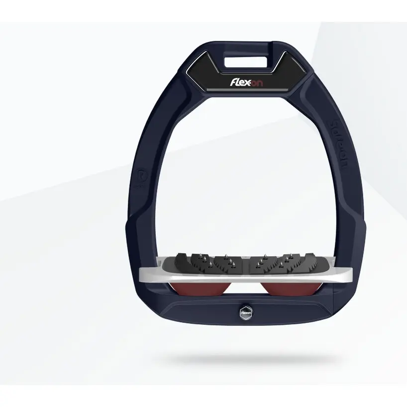 Reitsteigern Sicherheitssteigbügel Schräg Ultra Grip Aluminium/Grau/Bordeaux Flex-On Safe-On