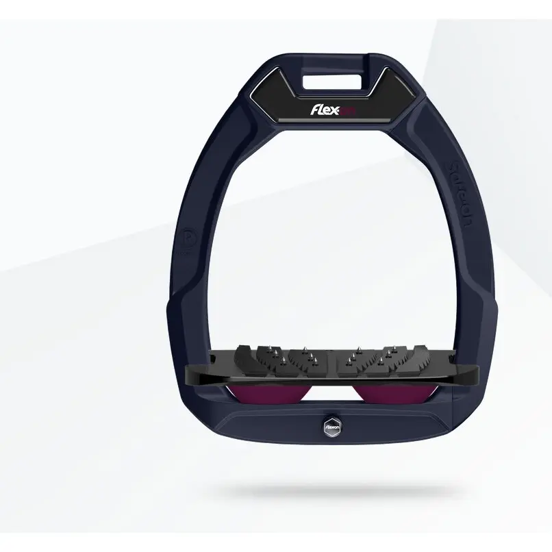 Meilleurs prix pour Étriers de sécurité d’équitation Incliné Ultra Grip Aluminium/Noir/Prune Flex-On Safe-On