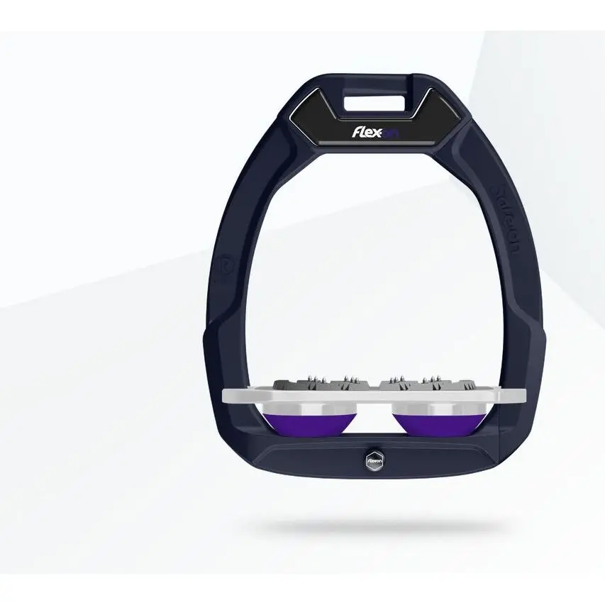 Meilleurs prix pour Étriers de sécurité d’équitation Plat Ultra Grip Aluminium/Gris/Violet Flex-On Safe-On