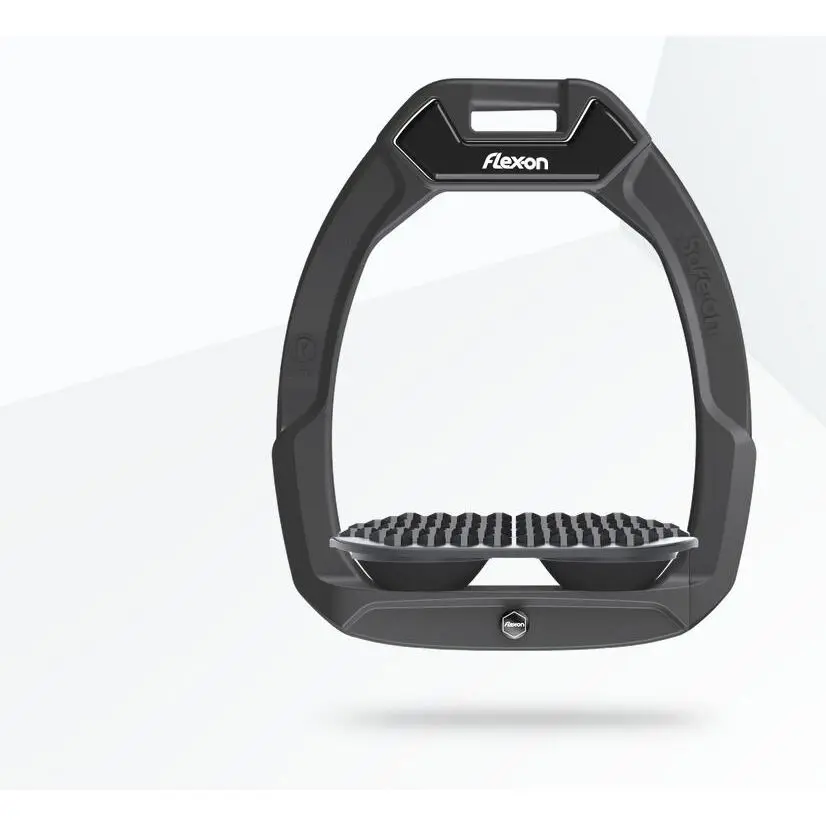Sicherheitssteigbügel für den Reitsport Endurance Anthrazit/Grau/Schwarz Flex-On Safe-On