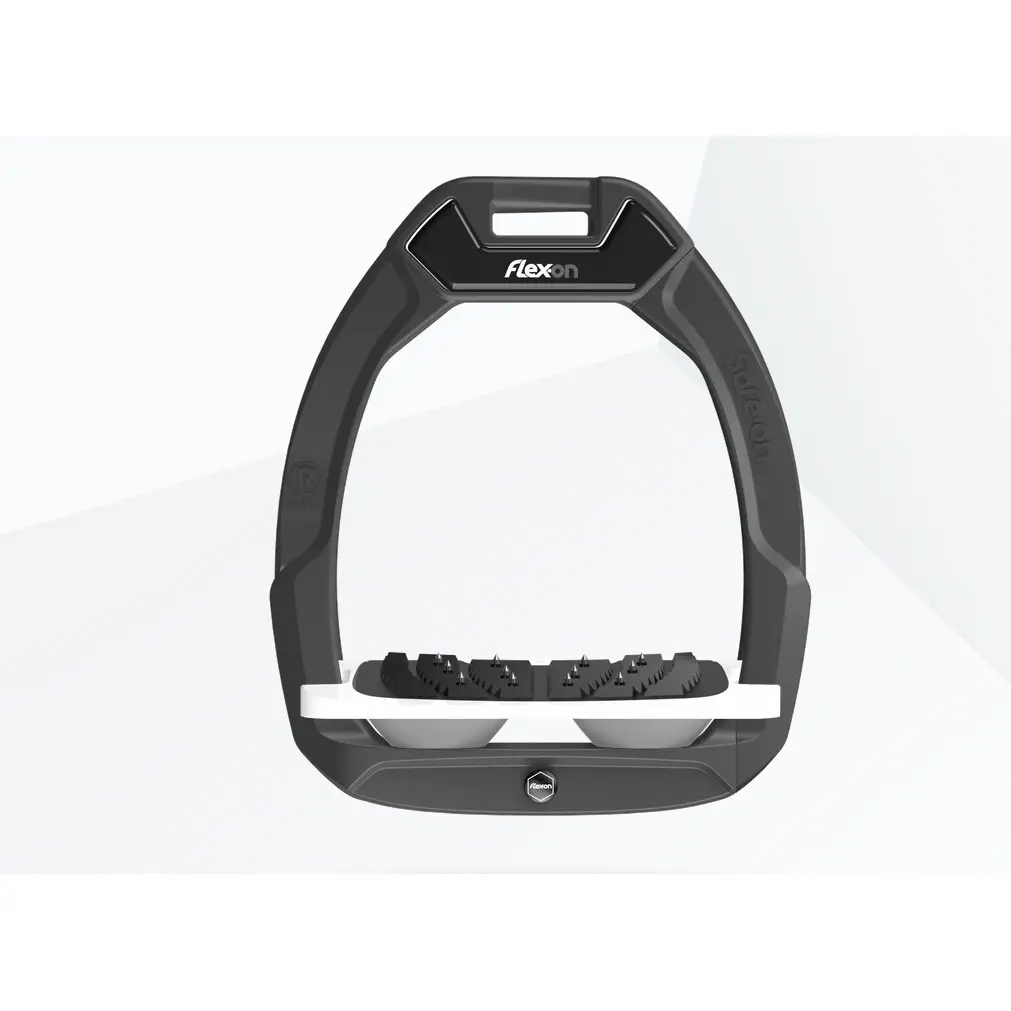 Sicherheitsreitsteigbügel Neigung Ultra Grip Anthrazit/Weiß/Grau Flex-On Safe-On