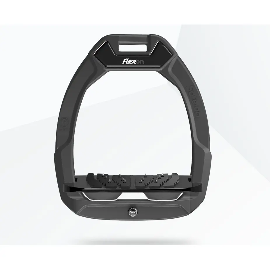 Schräg Sicherheitssteigbügel Ultra Grip Anthrazit/Schwarz/Anthrazit Flex-On Safe-On