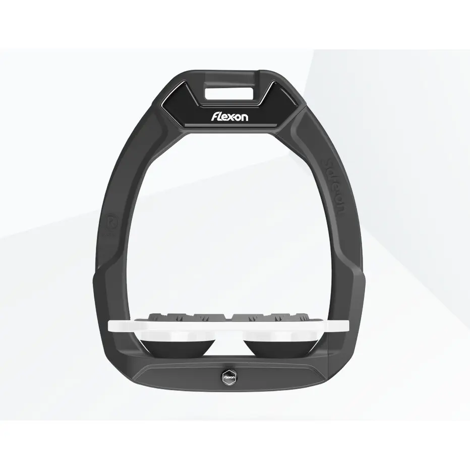 Meilleurs prix pour Étriers de sécurité d’équitation Plat Grip Anthracite/Blanc/Noir Flex-On Safe-On