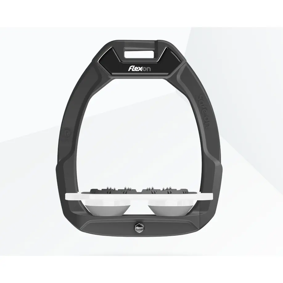 Meilleurs prix pour Étriers de sécurité d’équitation Plat Ultra Grip Anthracite/Blanc/Gris Flex-On Safe-On