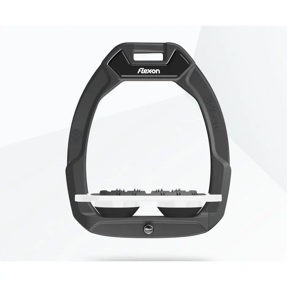 Meilleurs prix pour Étriers de sécurité d’équitation Plat Ultra Grip Anthracite/Blanc/Noir Flex-On Safe-On