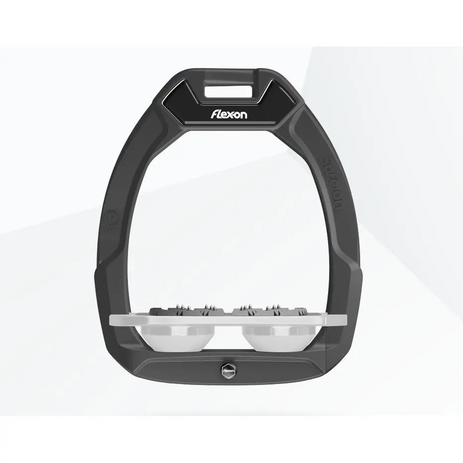 Sicherheitssteigbügel Flat Ultra Grip Anthrazit/Grau/Weiß Flex-On Safe-On