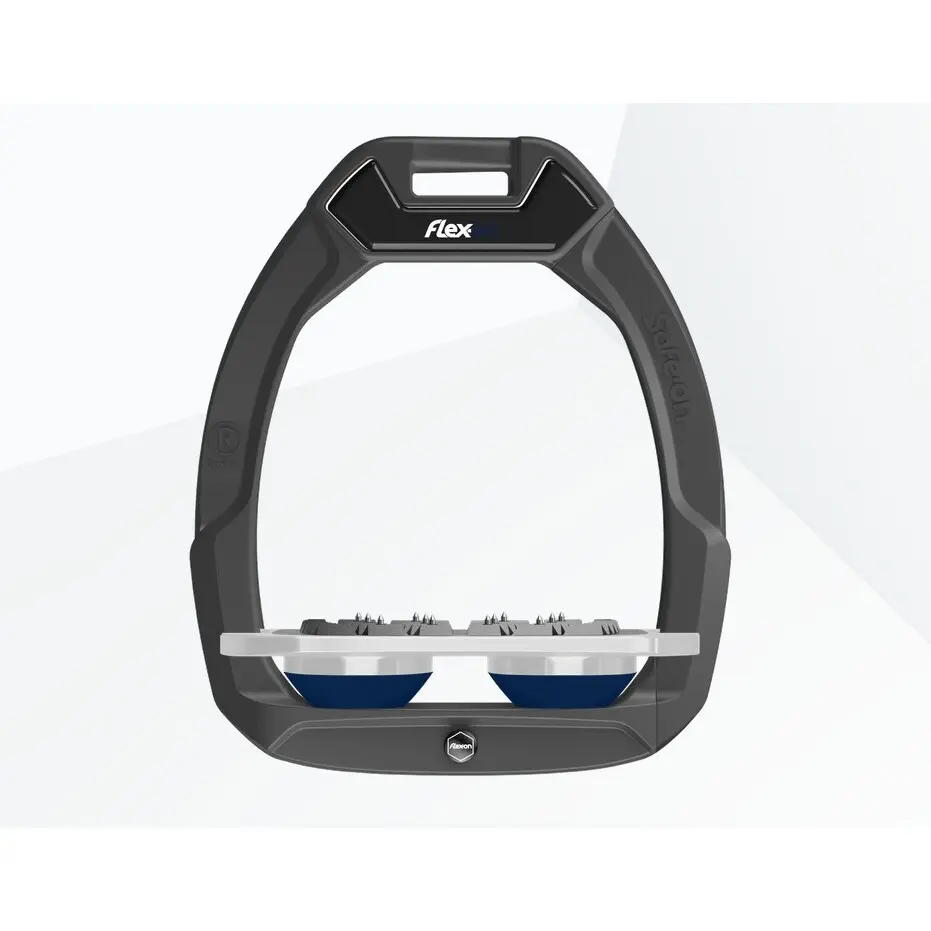 Sicherheitssteigbügel Platt Ultra Grip Anthrazit/Grau/Marine Flex-On Safe-On