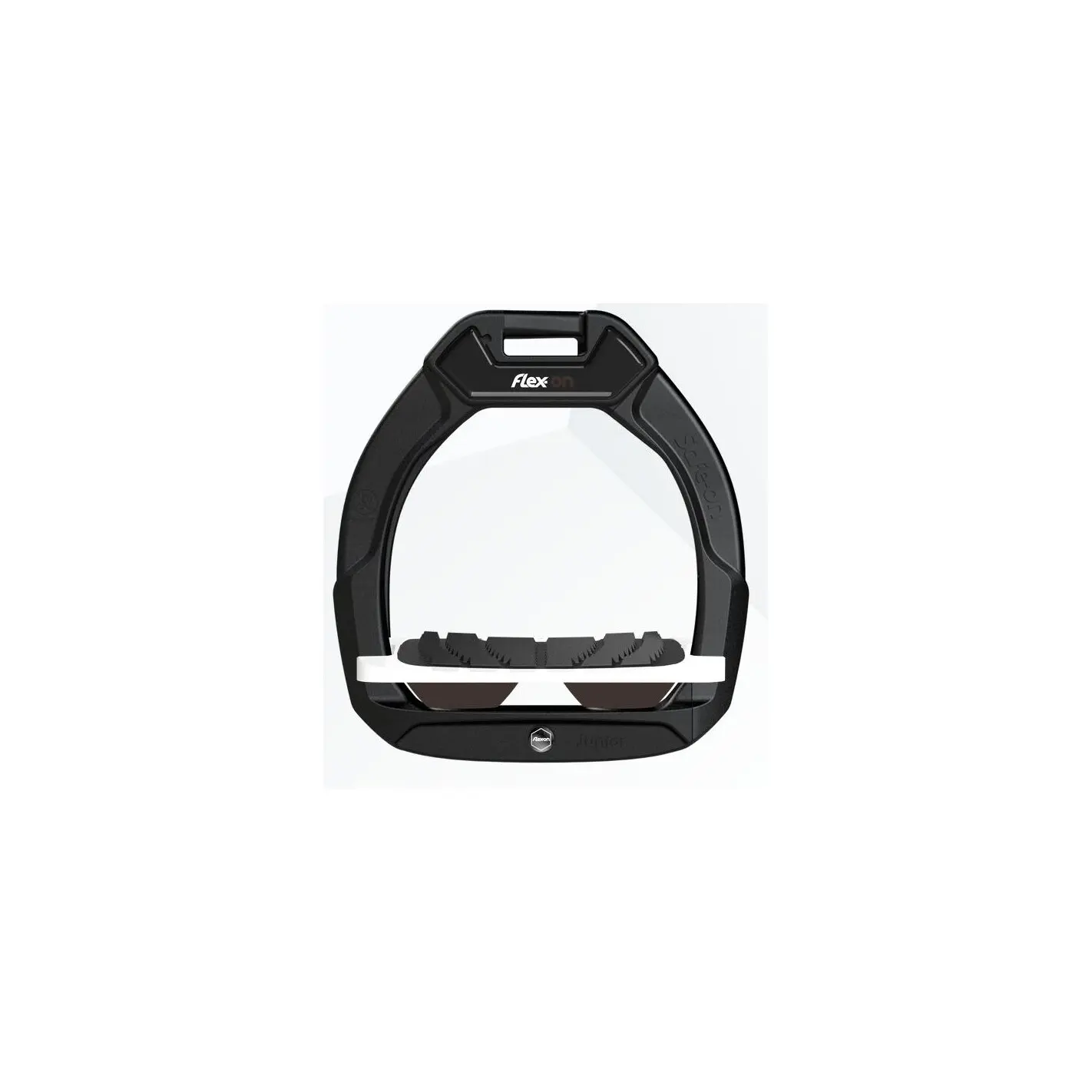 Sicherheitssteigbügel Reiten Neigung Grip Schwarz/Weiß/Braun Flex-On Safe-On