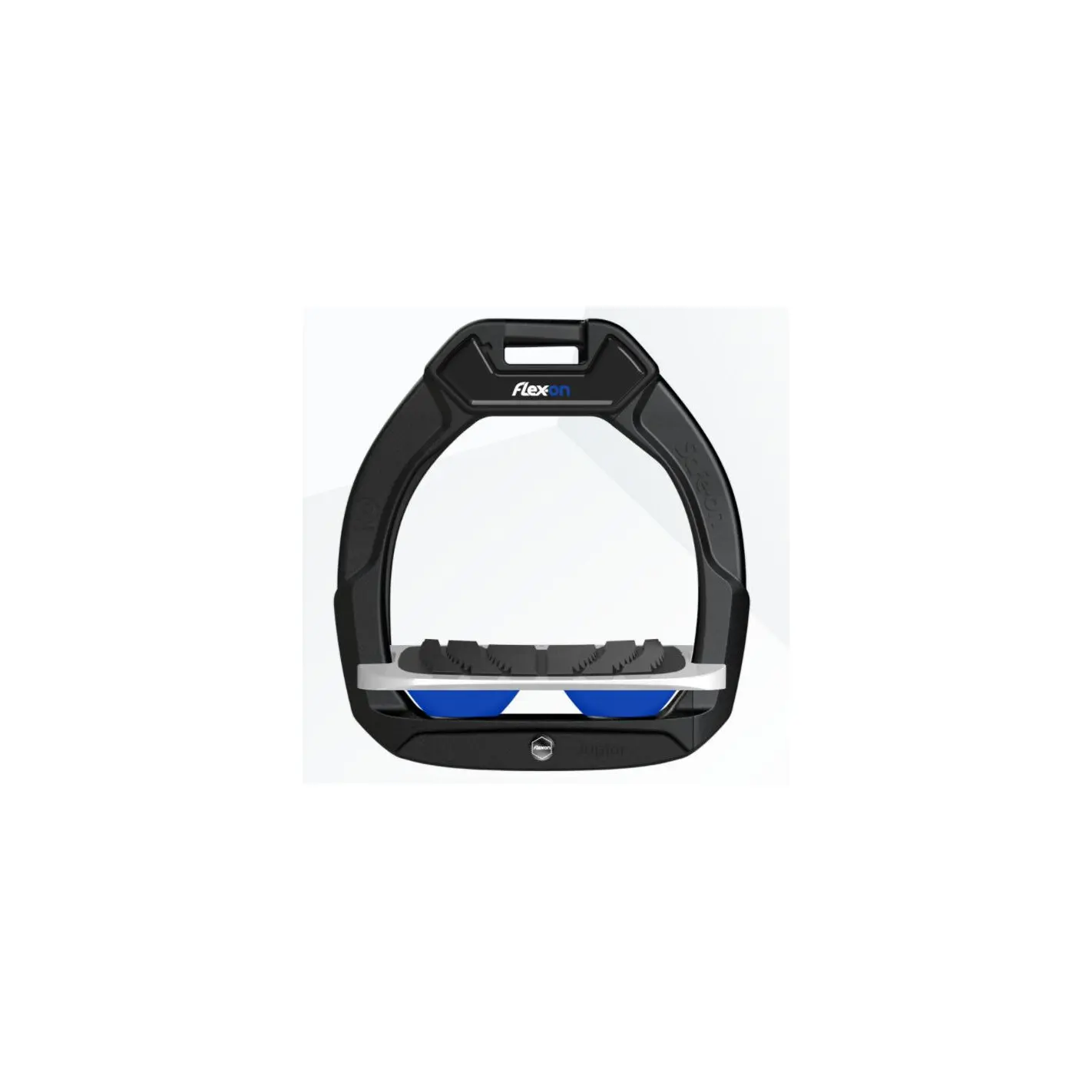 Étriers de sécurité d’équitation Incliné Grip Noir/Blanc/Bleu Flex-On Safe-On