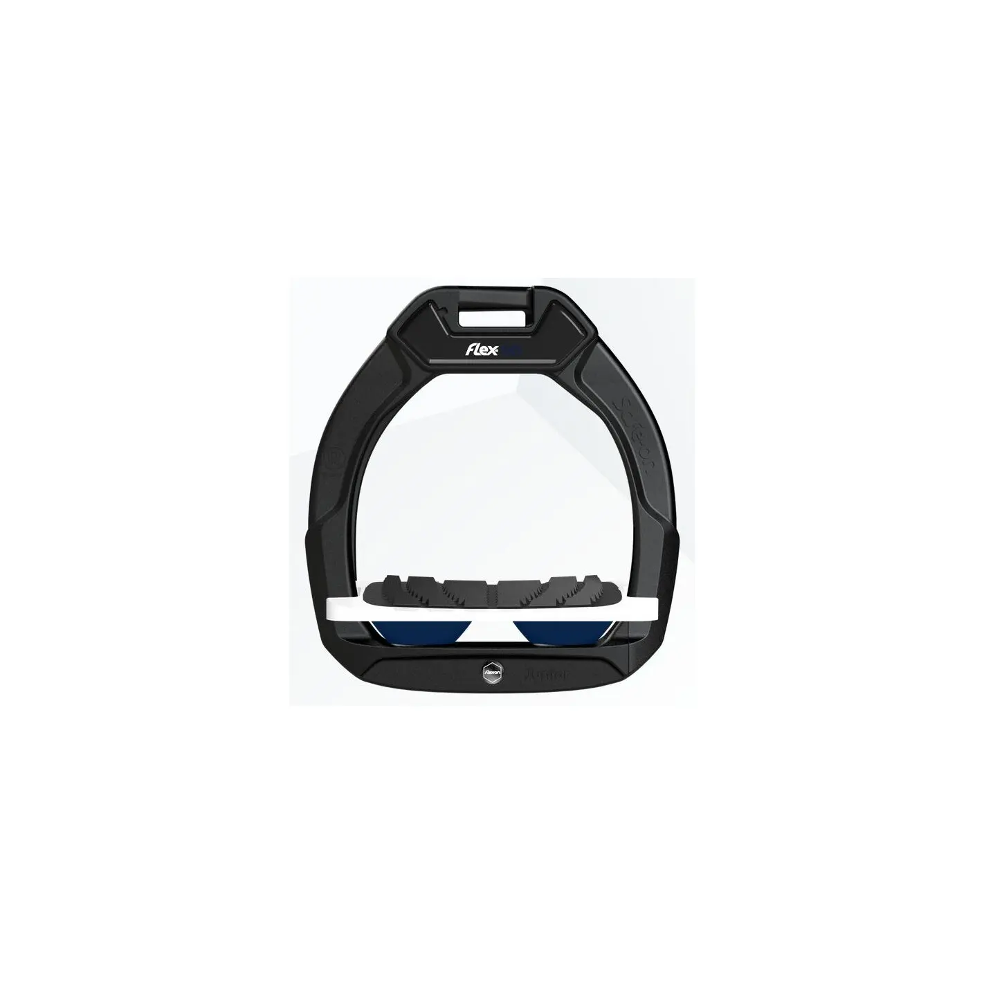 Étriers de sécurité d’équitation Incliné Grip Noir/Blanc/Marine Flex-On Safe-On