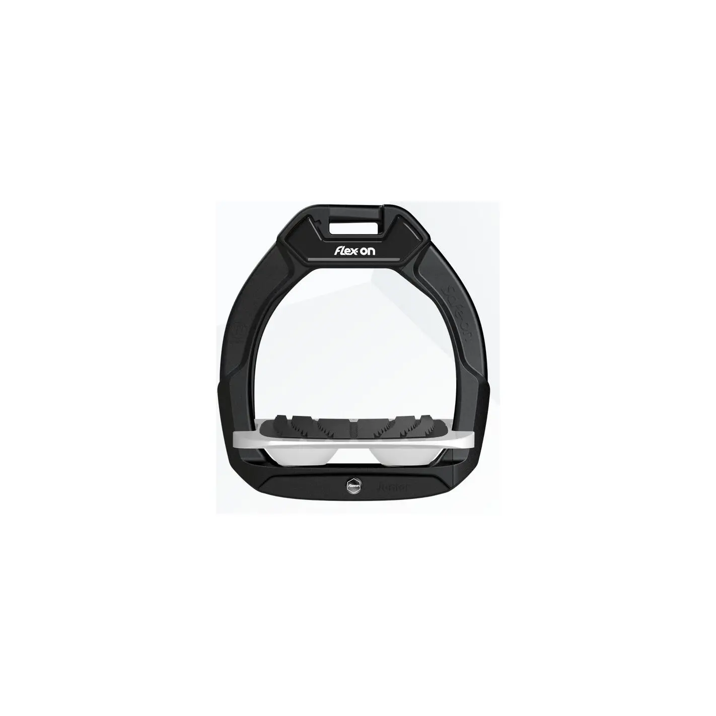 Étriers de sécurité d’équitation Incliné Grip Noir/Gris/Blanc Flex-On Safe-On