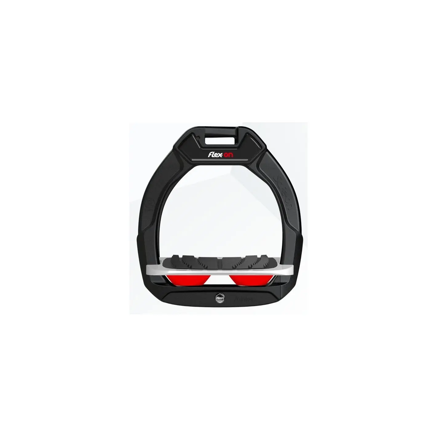 Sicherheitspferdehaken Neigung Grip Schwarz/Grau/Rot Flex-On Safe-On