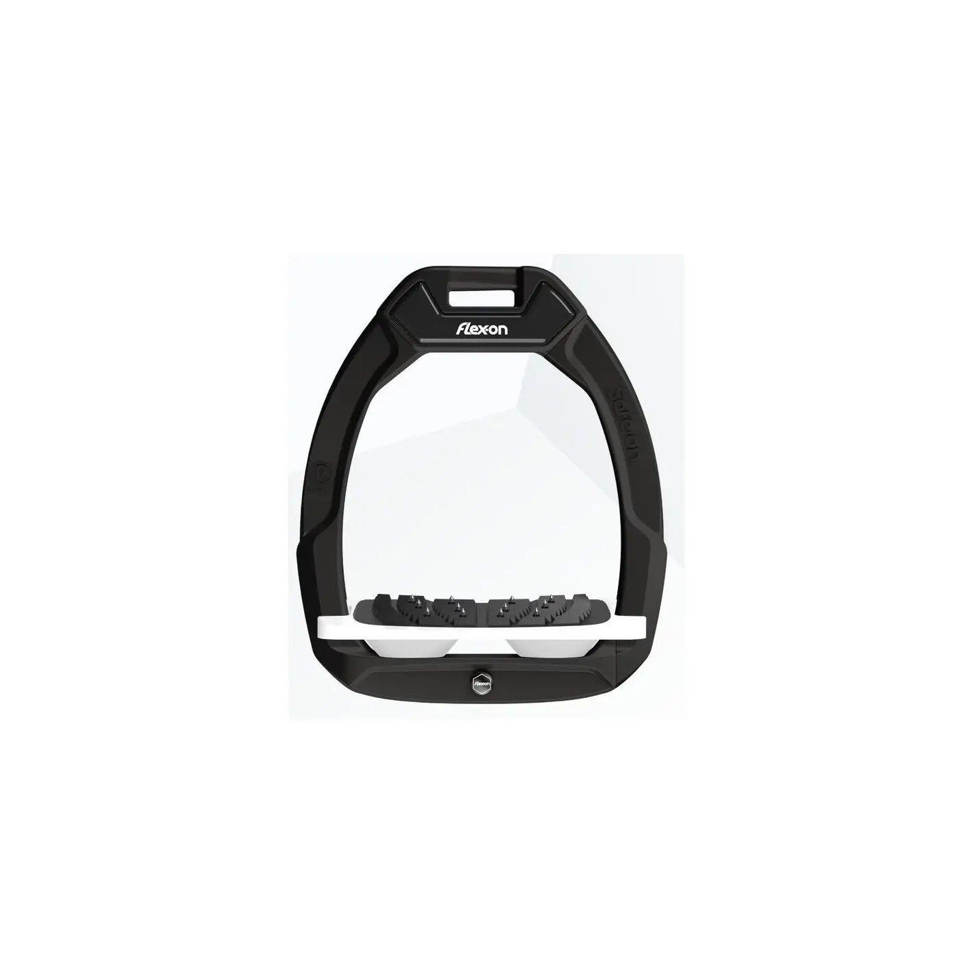 Sicherheitsreitsteigbügel Neigbar Ultra Grip Schwarz/Weiß/Weiß Flex-On Safe-On