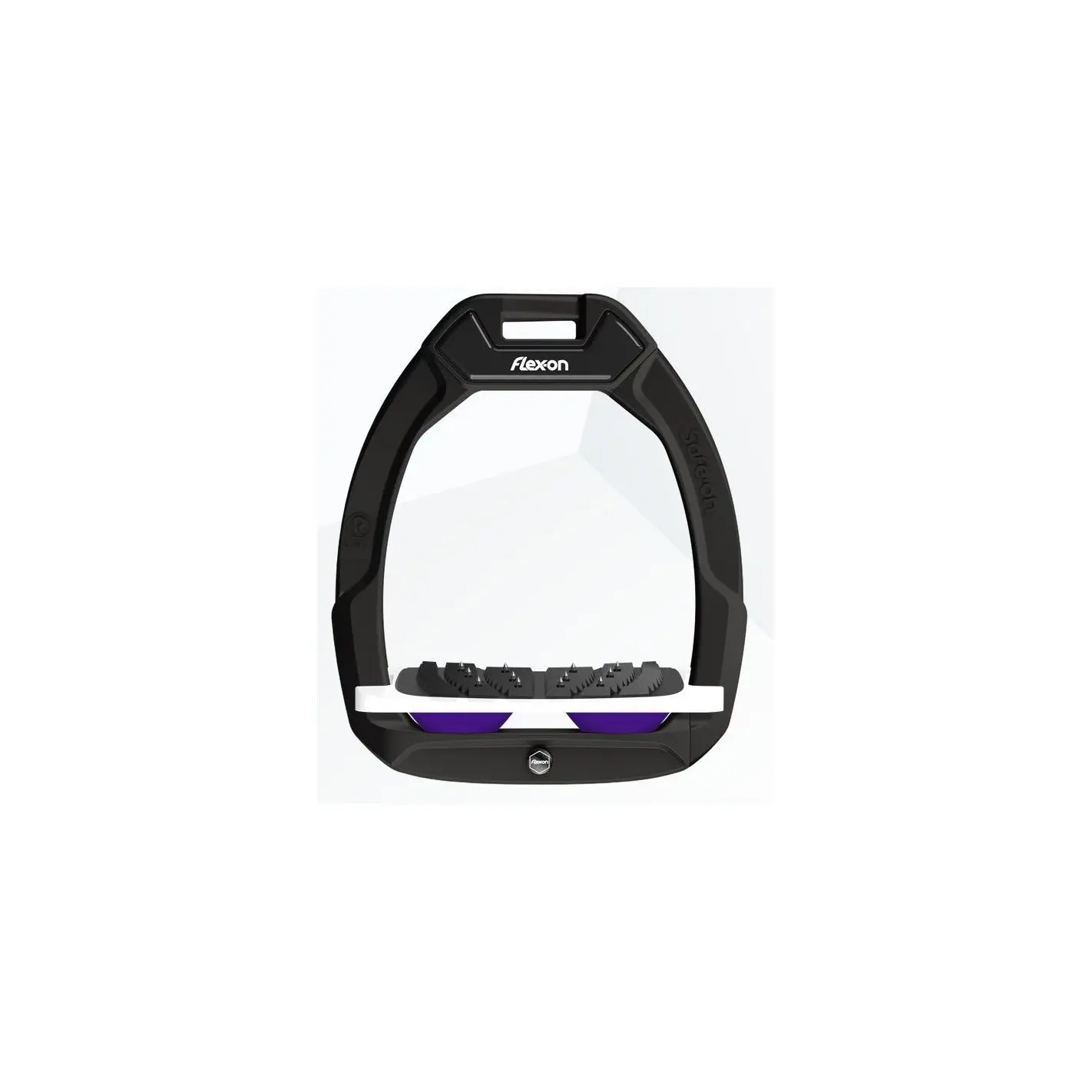 Meilleurs prix pour Étriers de sécurité d’équitation Incliné Ultra Grip Noir/Blanc/Violet Flex-On Safe-On