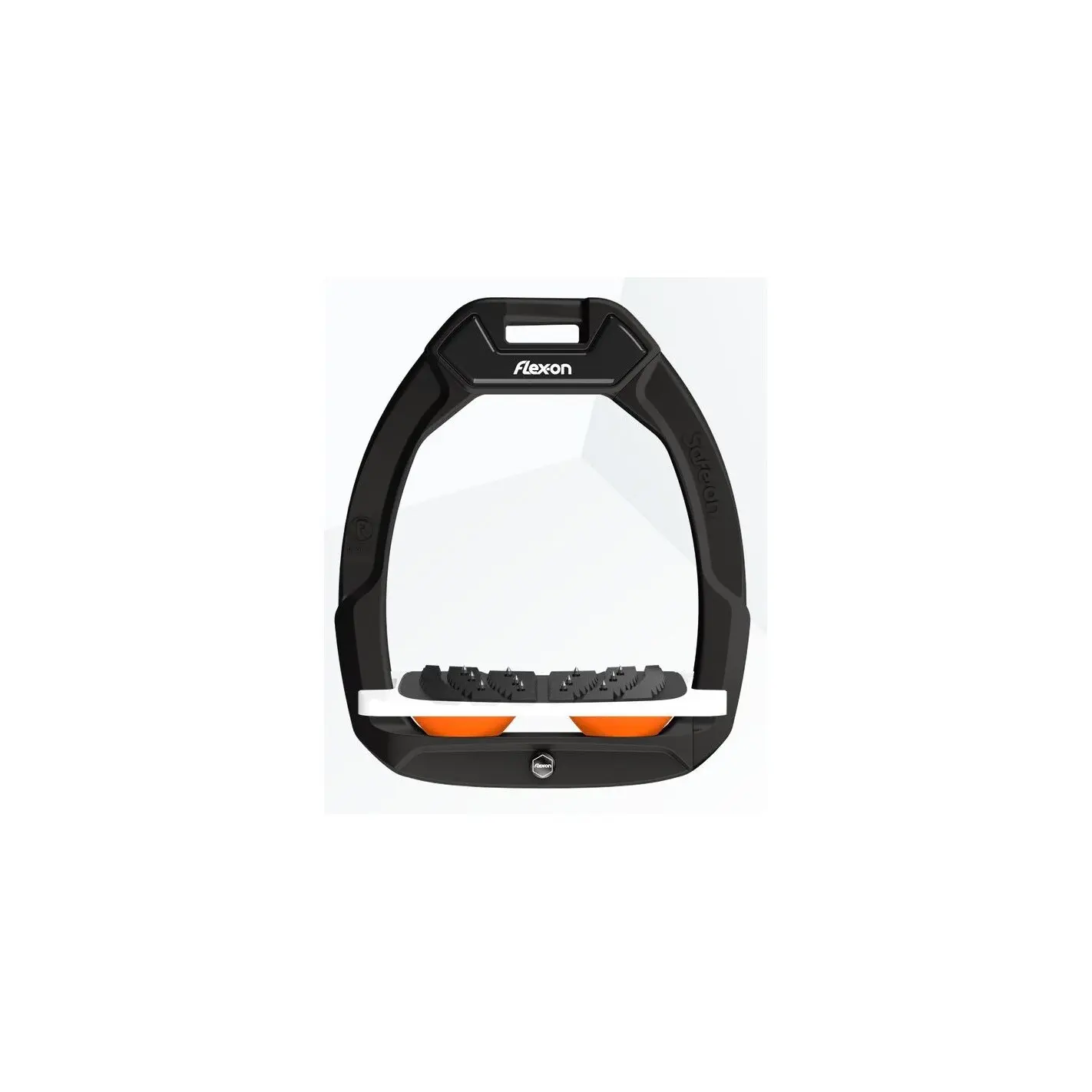 Sicherheitsreitsteigbügel Ultra Grip Schwarz/Weiß/Orange Flex-On Safe-On