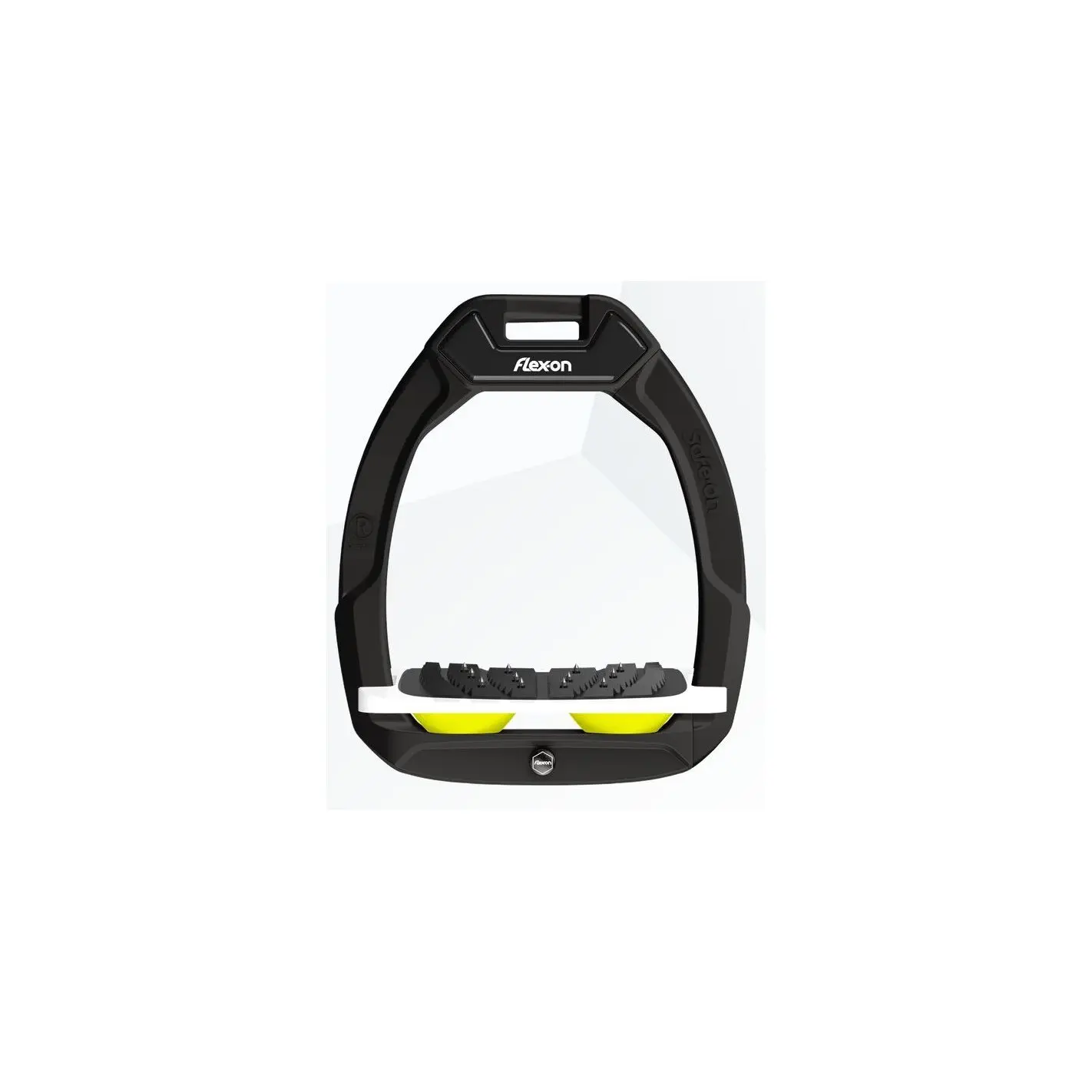 Sicherheitssteigbügel Reiten Neigung Ultra Grip Schwarz/Weiß/Rot Flex-On Safe-On