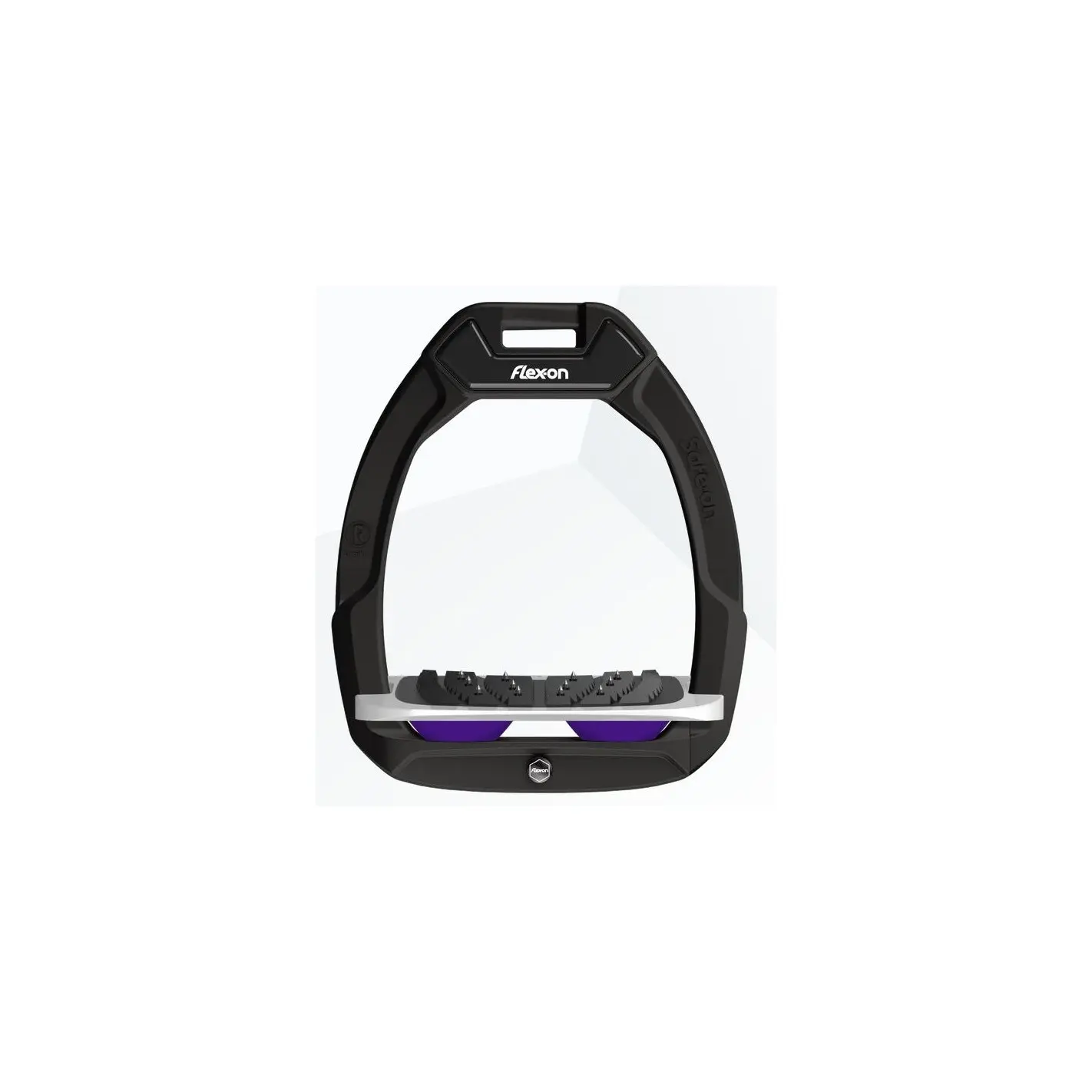 Sicherheitsreitsteigbügel Ultra Grip Schwarz/Grau/Violett Flex-On Safe-On