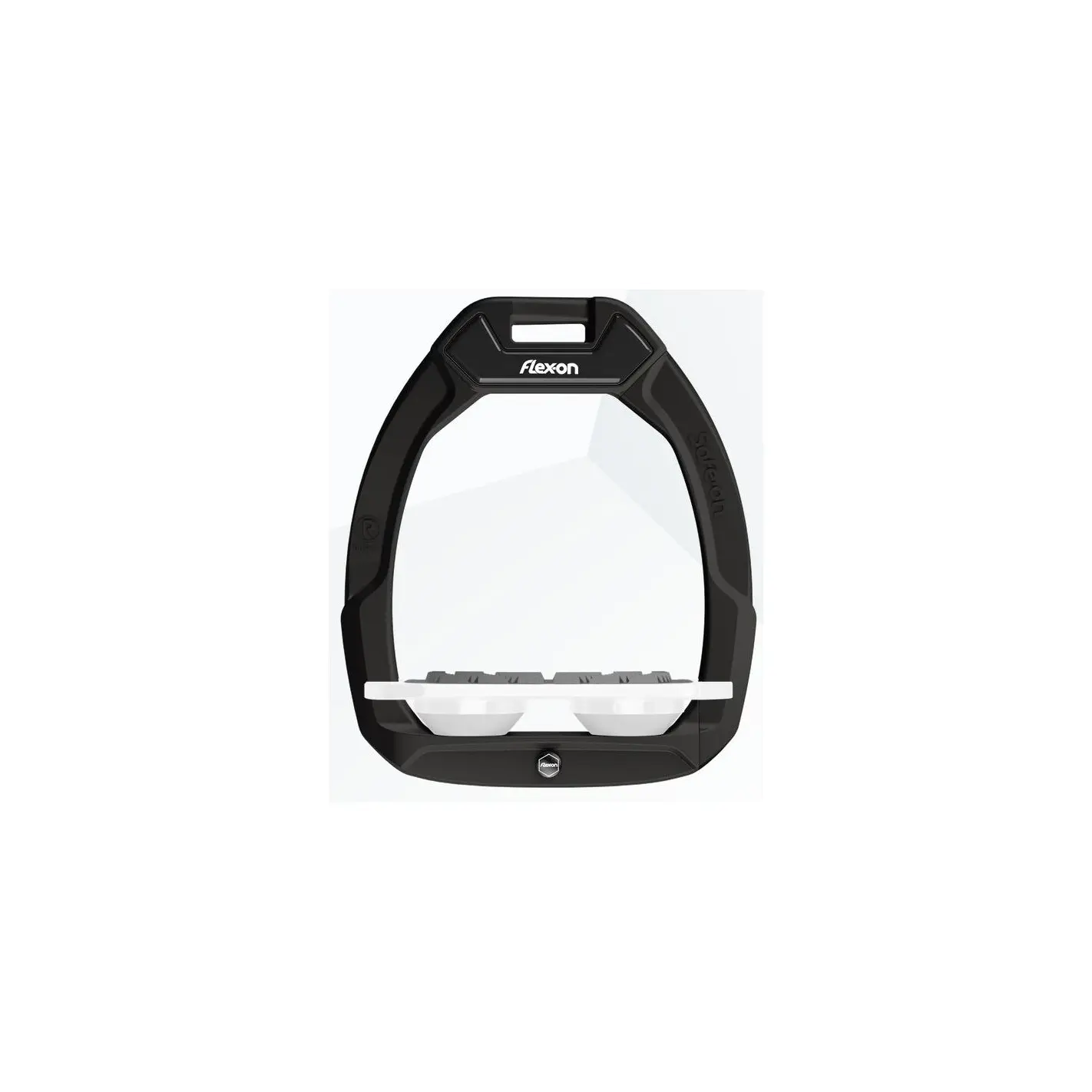 Sicherheitssteigbügel Plat Grip Schwarz/Weiß/Weiß Flex-On Safe-On