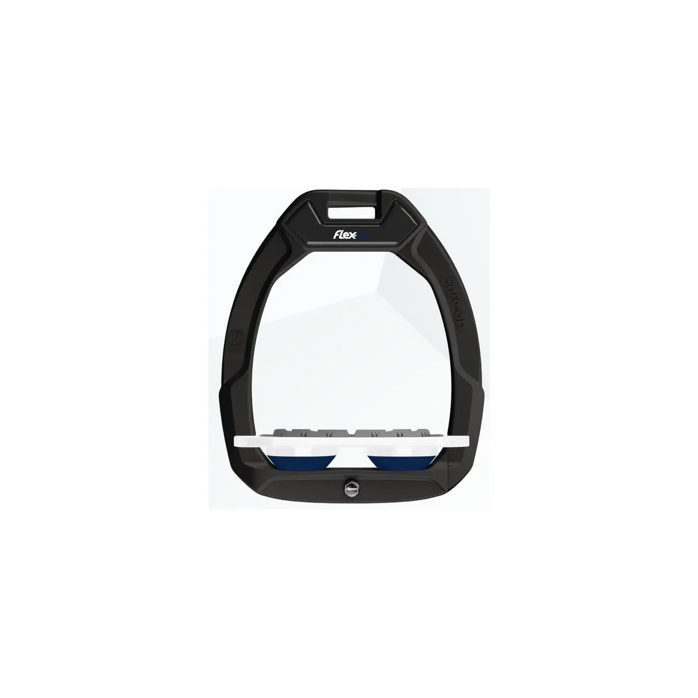 Étriers de sécurité d’équitation Plat Grip Noir/Blanc/Marine Flex-On Safe-On