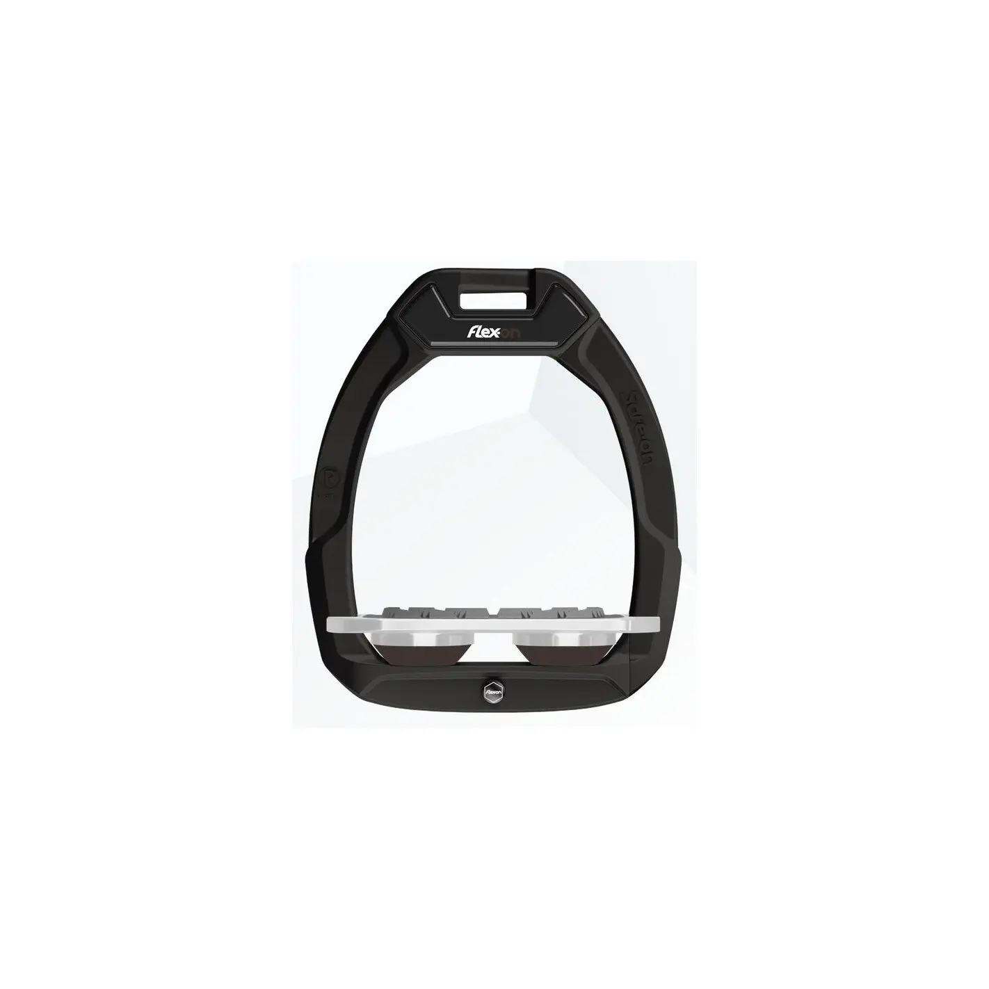 Étriers de sécurité d’équitation Plat Grip Noir/Gris/Marron Flex-On Safe-On