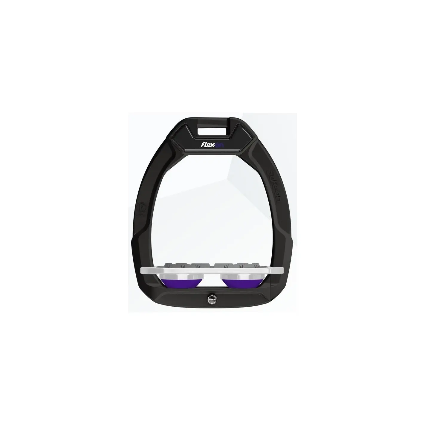 Sicherheitssteigbügel Plat Grip Schwarz/Grau/Violett Flex-On Safe-On