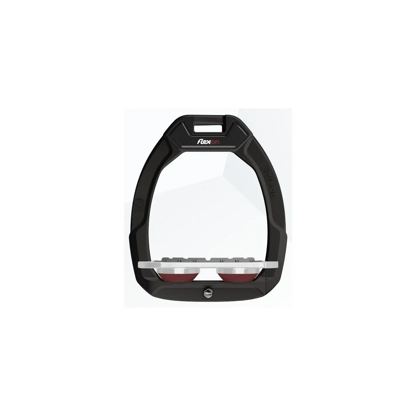 Comparer les prix de Étriers de sécurité d’équitation Plat Grip Noir/Gris/Bordeaux Flex-On Safe-On