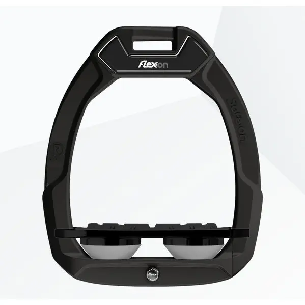 Sicherheitssteigbügel Plat Grip Schwarz/Schwarz/Grau Flex-On Safe-On