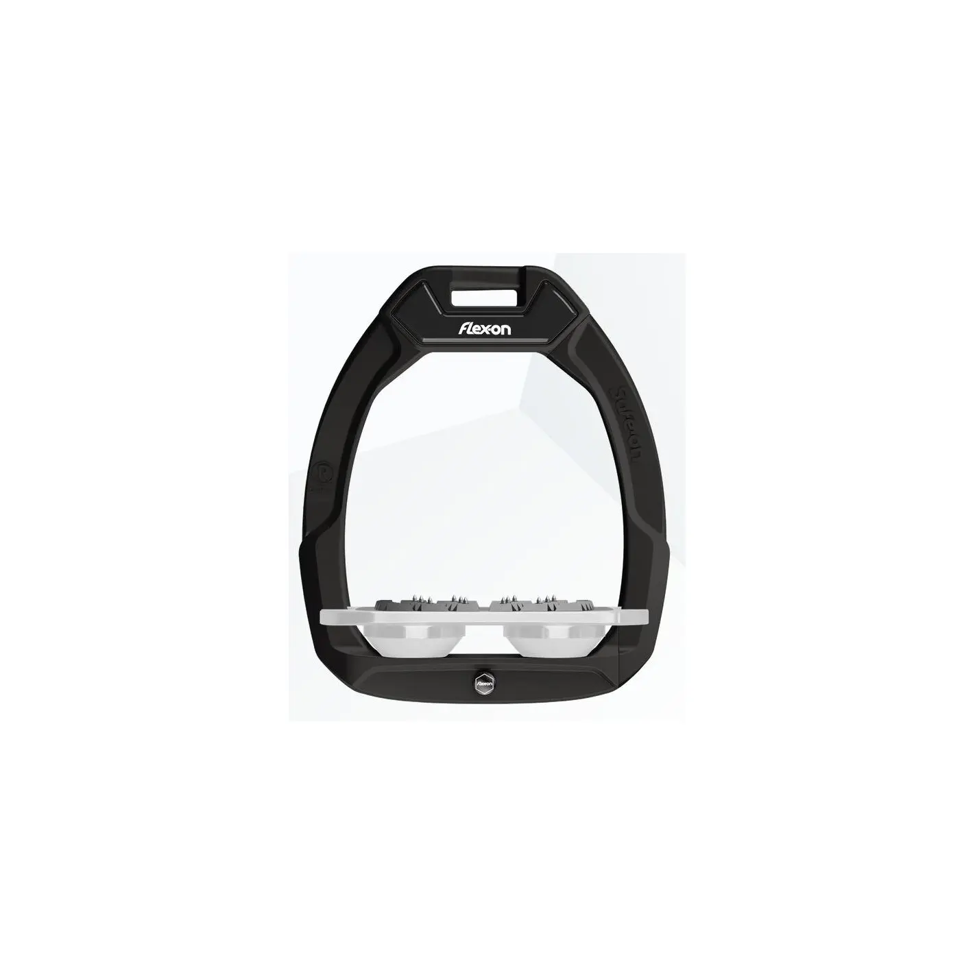Sicherheitssteigbügel Flach Ultra Grip Schwarz/Grau/Weiß Flex-On Safe-On