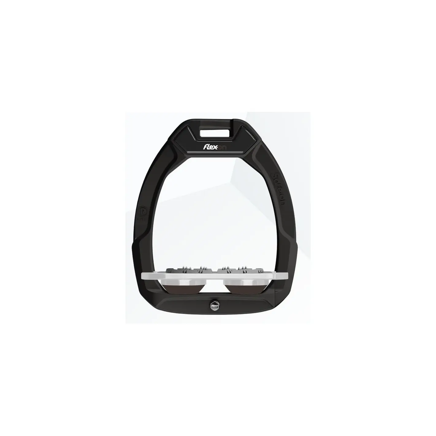 Sicherheitssteigbügel Flach Ultra Grip Schwarz/Grau/Braun Flex-On Safe-On