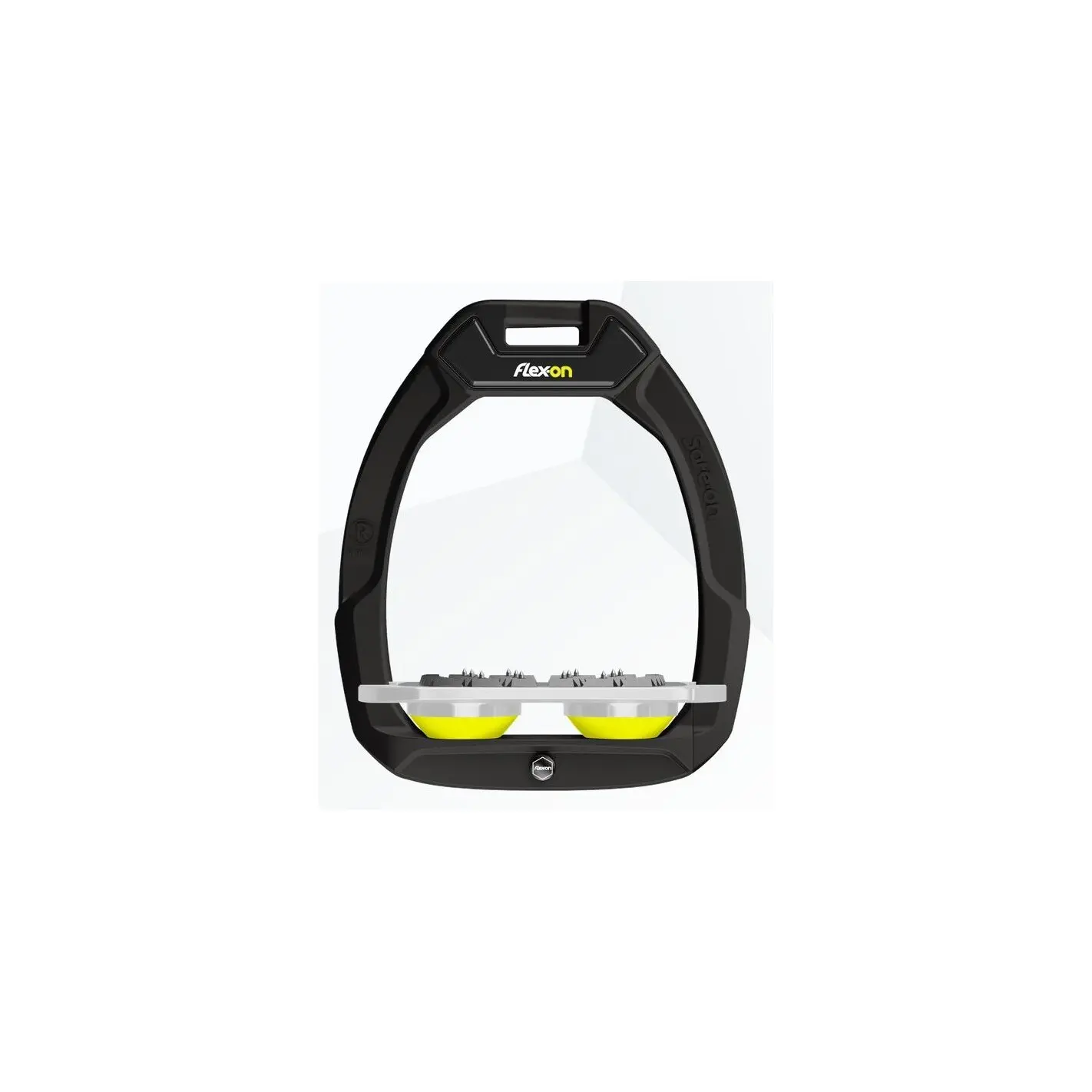 Sicherheitssteigbügel Flat Ultra Grip Schwarz/Grau/Gelb Flex-On Safe-On